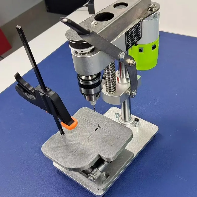 Rimless glasses drilling machine, workbench glasses processing equipment sliding simplified special punching table