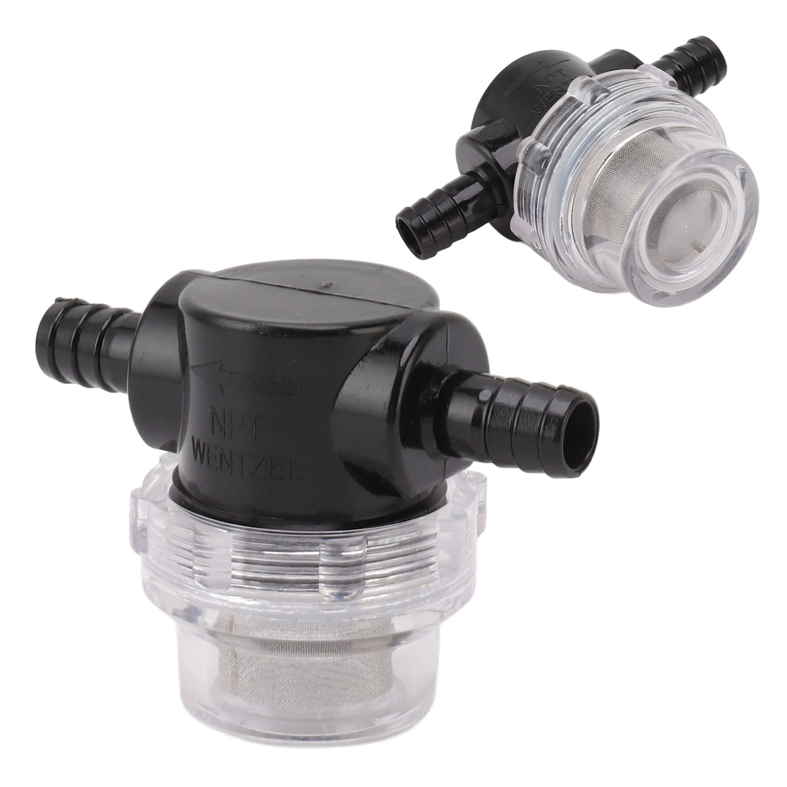 

Sprayer Filter Strainer ABS G1/4 Pump Twist On Strainer Irrigation Pipeline Filter for RV Marine Boat Lawn