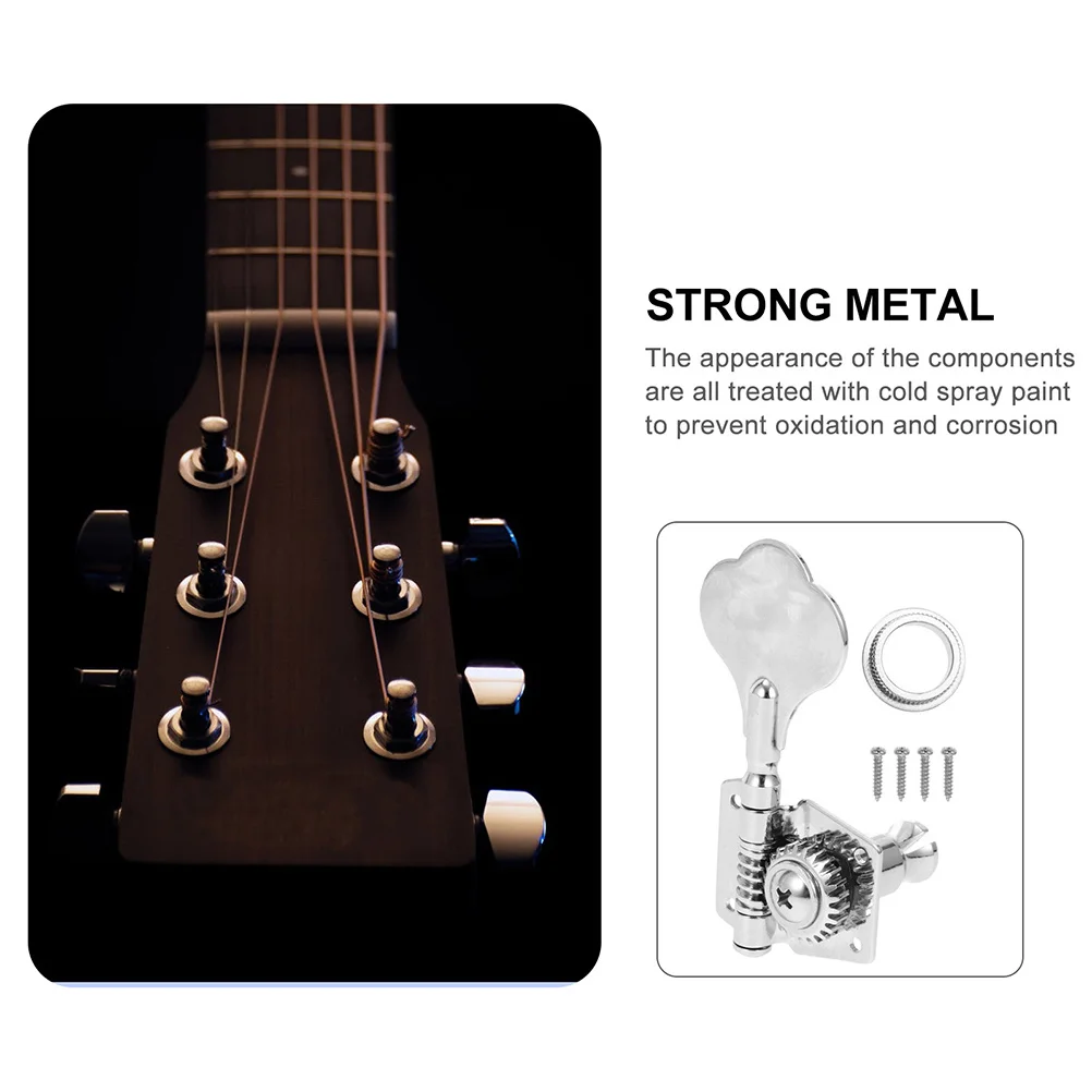

1Set Durable Bass Tuning Pegs High-End Steel Plate Iron Materials Long Lasting Storage Fix Strings Improve Timbre Accurate Pitch