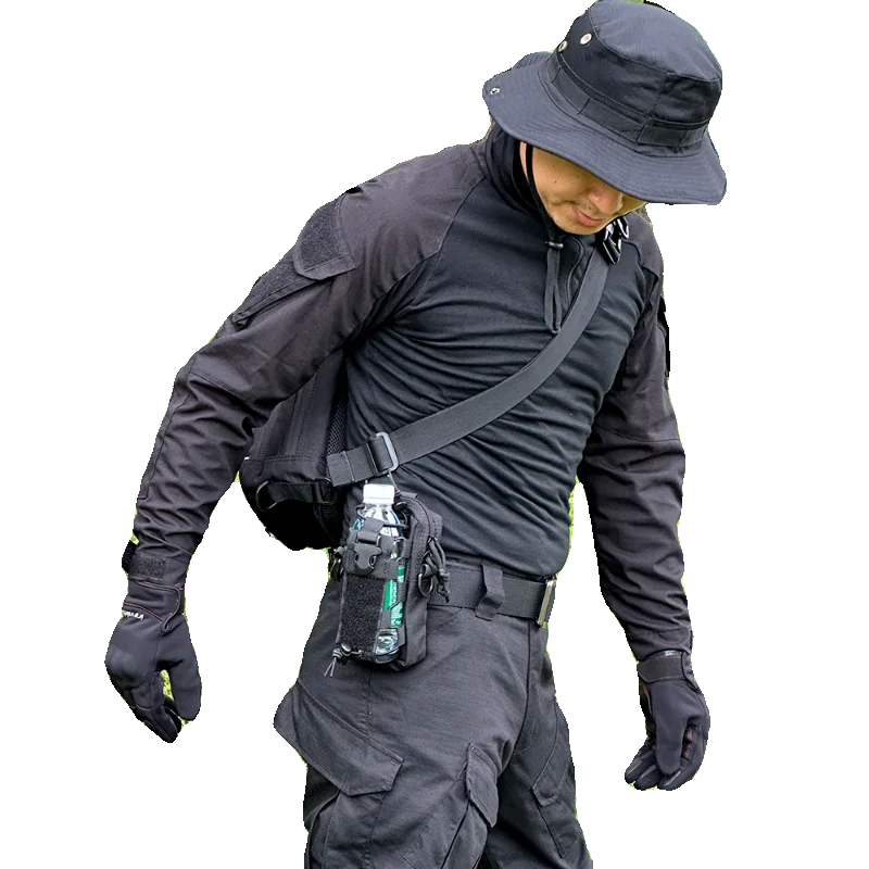 

Outdoor Multi-Function Molle Bag Kettle Waist Bag Tactical Walkie-Talkie Package Sports Mobile Phone Bag For Hunting Airsoft