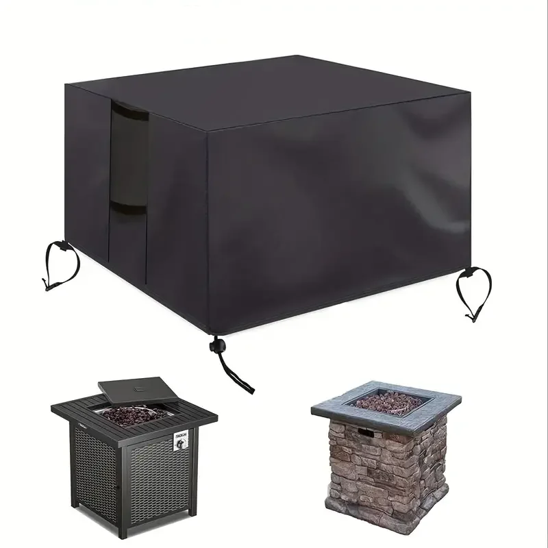 Fire pit cover Rectangular outdoor fire table cover Rectangular heavy duty waterproof patio propane gas fire pit cover