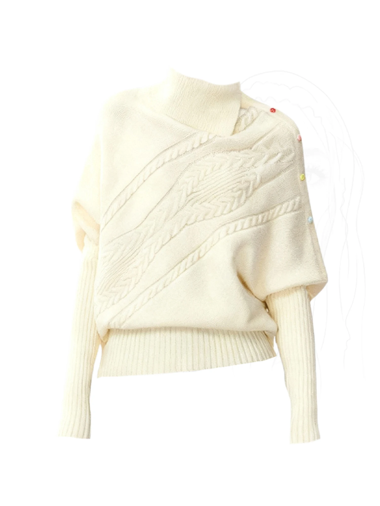 

Женский абрикосовый пуловер, свитер, винтажный 2000-х годов, элегантная водолазка, кашемировый свитер с длинными рукавами для женщин, осенне-зимняя одежда