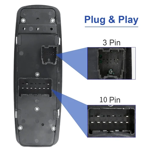 Imagen 2 del producto 4602863 Botón de interruptor de Control de ventana principal AB para Dodge Ram 1500 2500 3500 2009 2010 2011 2012 4602863 CA 4602863 AD AD.