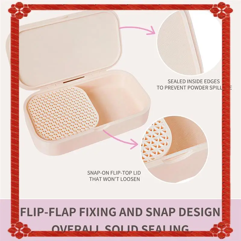 24-Hour Delivery Leak-Proof Snap-Lock Powder Container, Cornstarch-Tapper Box For Polymer Clay, Non-Stick Tool For Polymer Clay