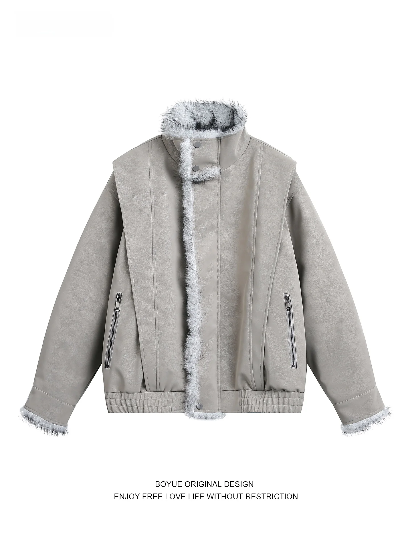 

Мужская парка Boyue American Sle с меховой подкладкой, повседневное хлопковое пальто, теплая уличная одежда, стильная одежда для отдыха