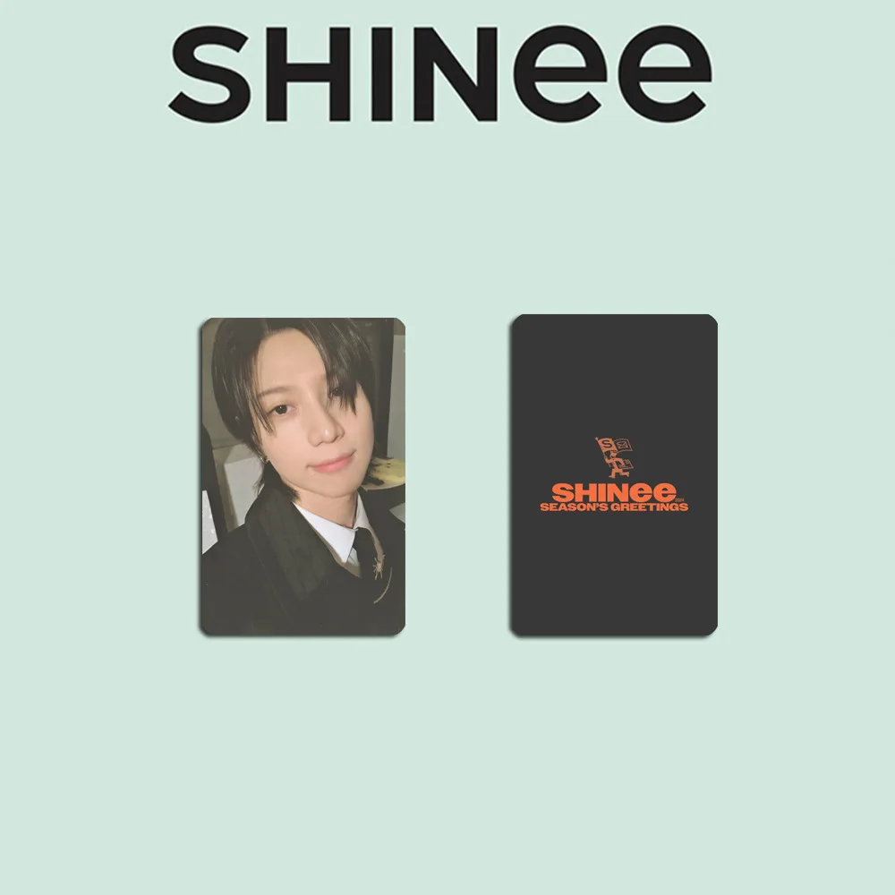 KPOP SHINee Group Peripheral Card 4PCS Taemin SEASON\'S GREETINGS Photocard Fans Collect Commemorative Double-sided LOMO Card