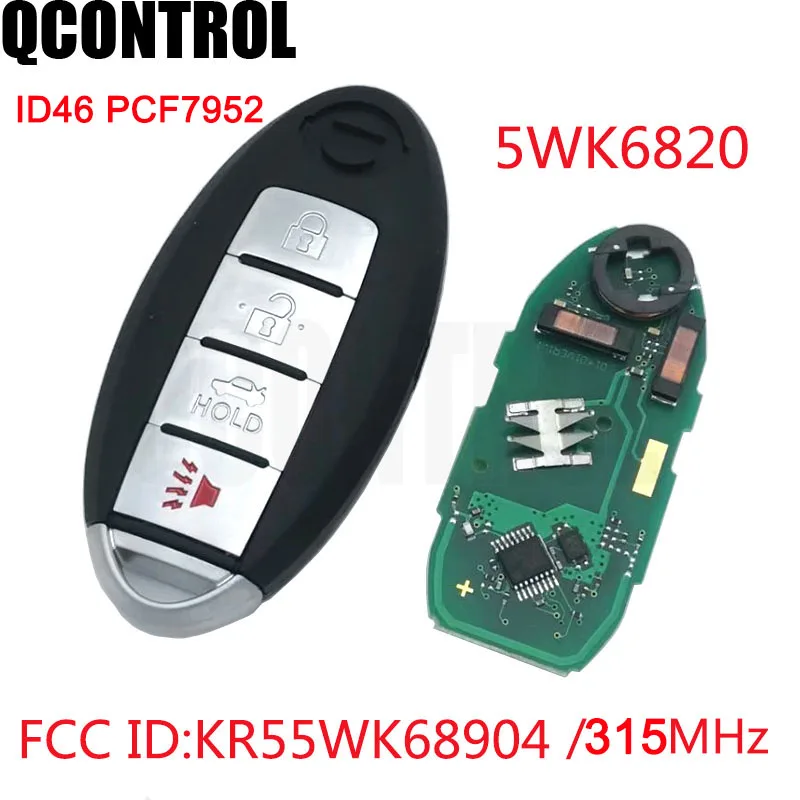 

QCONTROL 3 1/4 Buttons 315MHz with ID46 Chip Keyless Entry Smart Remote Key Fob For Nissan Teana 2009,2010.2011,2012