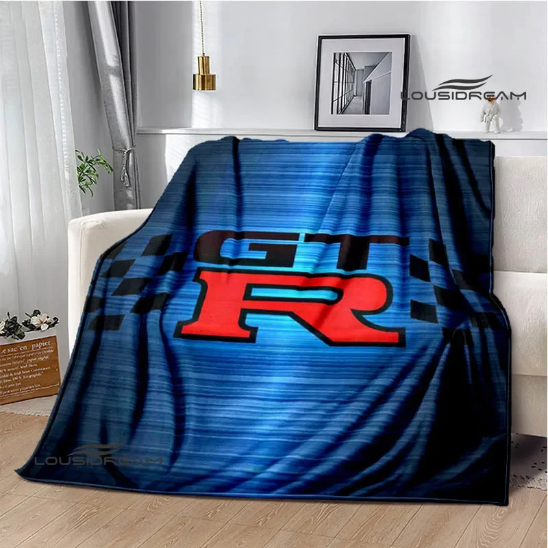 

GTR racing retro printed blankets Warm blanket soft and comfortable home travel bed blanket picnic blanket birthday gift