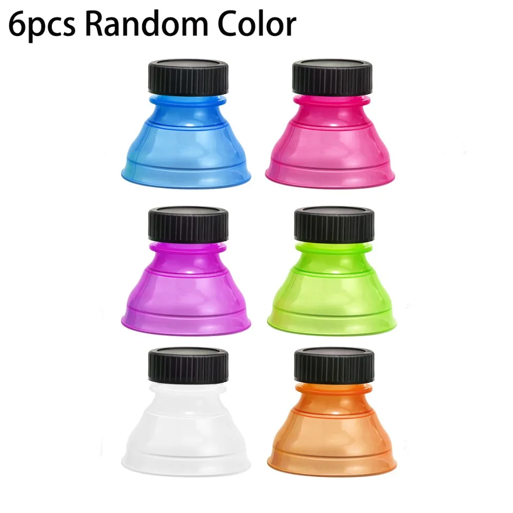 

3pcs/6pcs Carbonation Preserving Soda Can Lids Multi-Color Reusable Soda Can Cover Spill-Proof Pop Can Covers Beer Cans