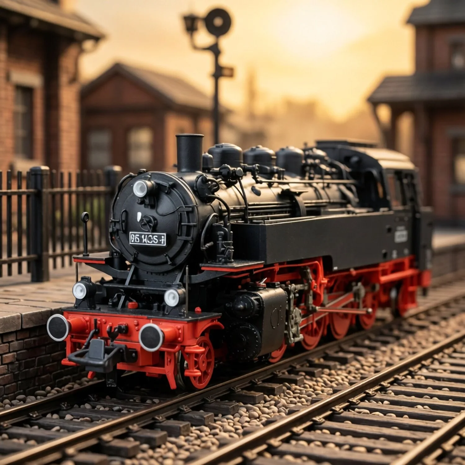 

ROCO HO 1/87 Scale BR86 Steam Locomotive Model Train with Digital Sound Effects A Retro Model Suitable As An Adult Toy or Gift