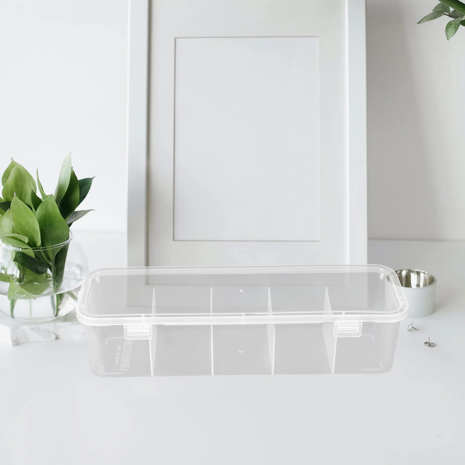 3 قطع صندوق تخزين إكسسوارات الشعر مع مقصورات متعددة لتنظيم أربطة الشعر ومشابك الأقواس والكابلات المحمولة #4