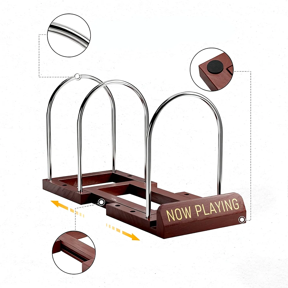 Soporte para discos de vinilo, tablero de mesa de madera, estante para discos de vinilo, soporte para discos de vinilo, almacenamiento de vinilos, estantería para álbumes de vinilo