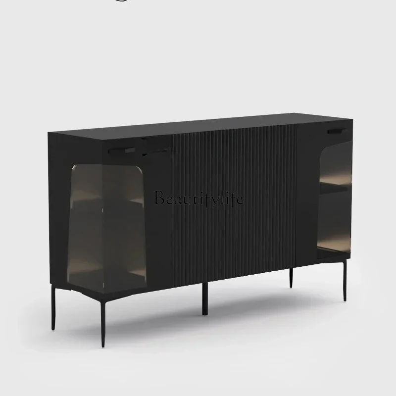 

light luxury dining side entrance cabinet modern high-end living room locker large-capacity storage cabinet home decor