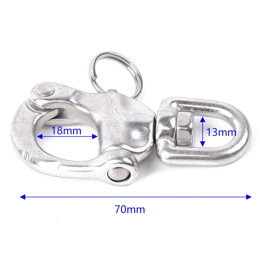 316 Stainless Steel Swivel Shackle Quick Release Boat Anchor Chain Eye Shackle Swivel Snap Hook For Marine Boat Yacht Hardware