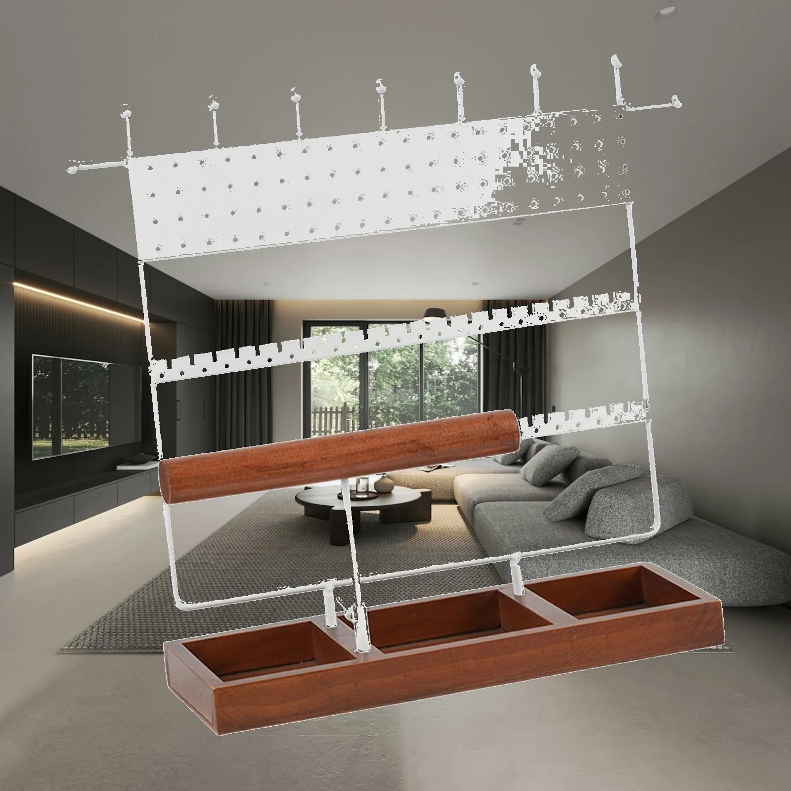 

Jewelry Display Stand Rack Jewelry Tower Watches Jewelry Holder, Necklace Earring Organizer for Live Broadcast Jewelry Store