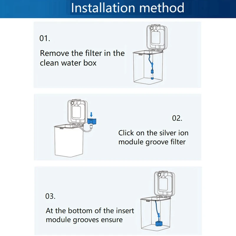 For ECOVACS Ag+ Sterilization Module Silver Ion Accessories For DEEBOT X1 T10 T20 TURBO OMINI