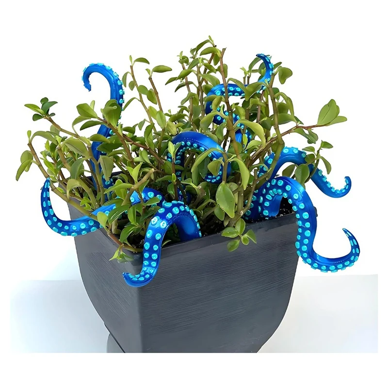 LUDA 7PCS Seamonster Tentacles Octopus Tentacle Plant Stake Garden Stakes For Plant Decor Octopus Tentacle Stakes