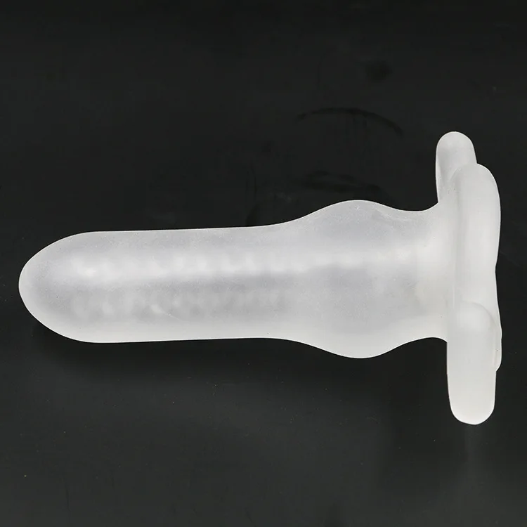 Silicone transparent multifunctional adult hollow anal plug anal expander