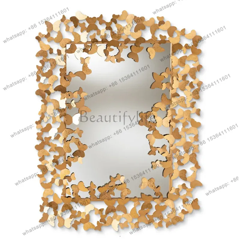 

Simple beauty mirror Small bedroom household girls makeup mirror