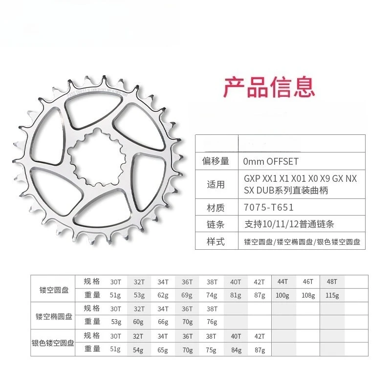 MTB Direct Mount Chainring Narrow Wide GXP DUB for XX1 X9 GX NX