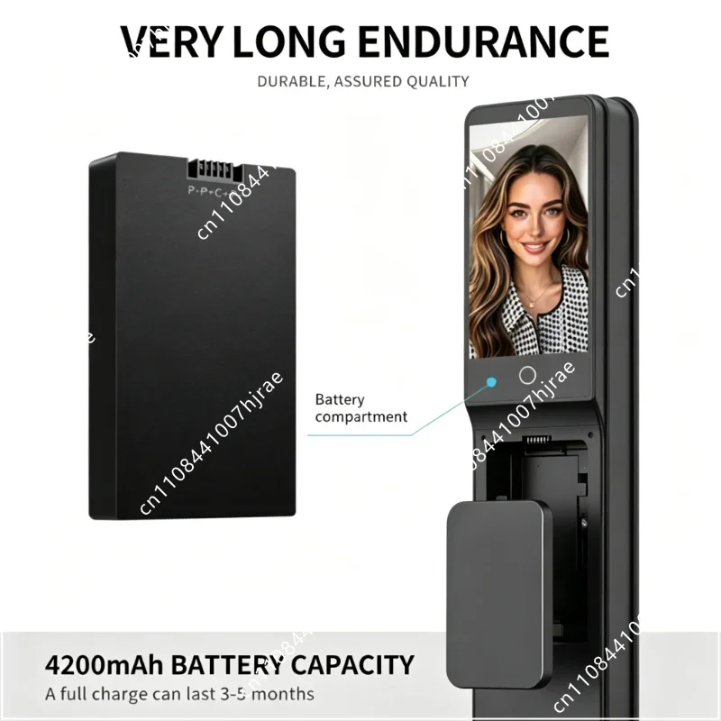 IP66 Waterproof Palm & Facial Recognition Smart Door Lock Secure Digital Lock With Israeli 6068 Mortise Lock Body For Home Entry - view 6