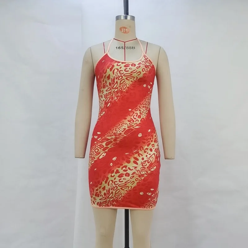 Y2K Vintage Floral Cross Camis Dress Women Slim Sleeveless V-Neck Summer Sexy Cute Backless Patry Black Mini Dresses Woman Cloth