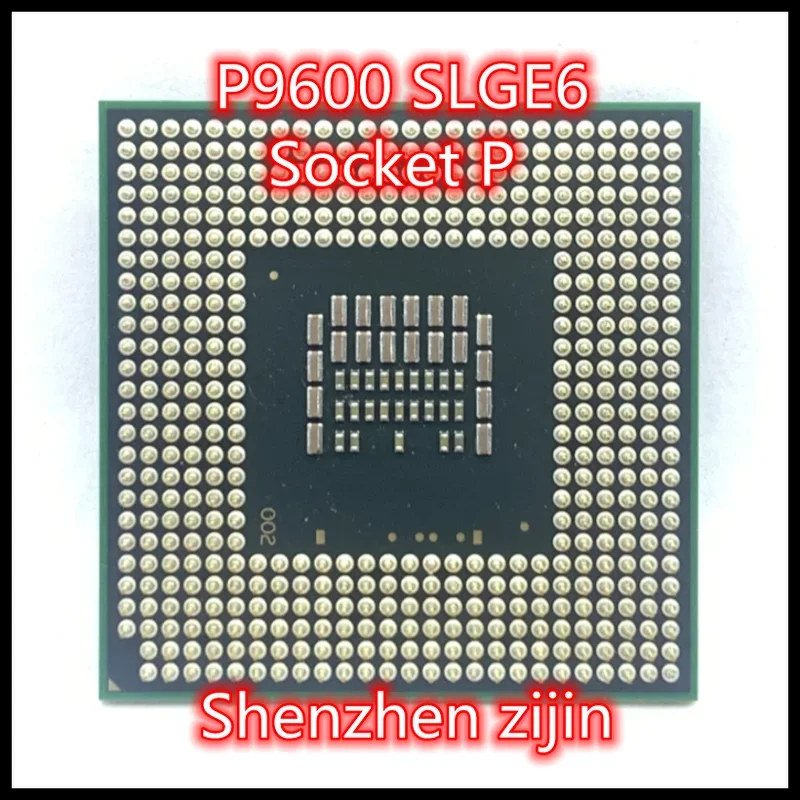 P9600 SLGE6 2.6 GHz ثنائي النواة ثنائي الموضوع المعالج 6M 25W المقبس P