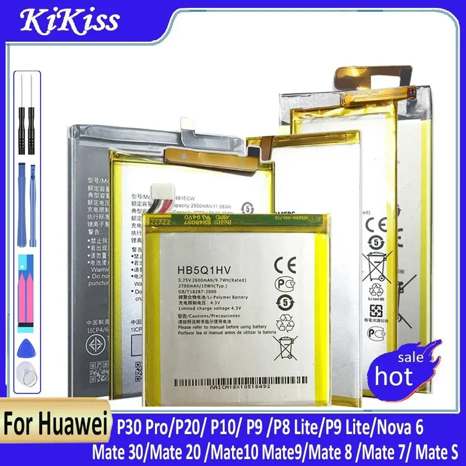 Phone Battery For Huawei P30 Pro P20 P10 P9 P8 Lite Mate 30 20 10 9 8 7 S Nova 6 Nova6 for Honor V30 V9 10 9 8 Batteries