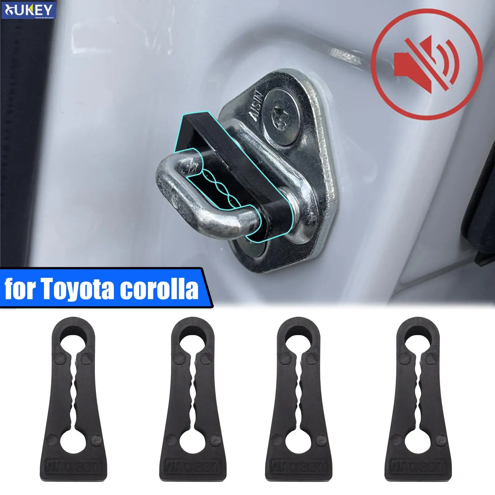 

Sound Damper Door Lock Buffer For Toyota corolla E140 E150 E170 E180 E210 2021 2022 Rattling STOP Soundproof Deaf Seal Deadener