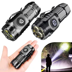 Long Range Throw Torch Waterproof High Power LED Flashlight Torch 20W LED Tactical Flashlights 18350 Battery for Camping Fishing