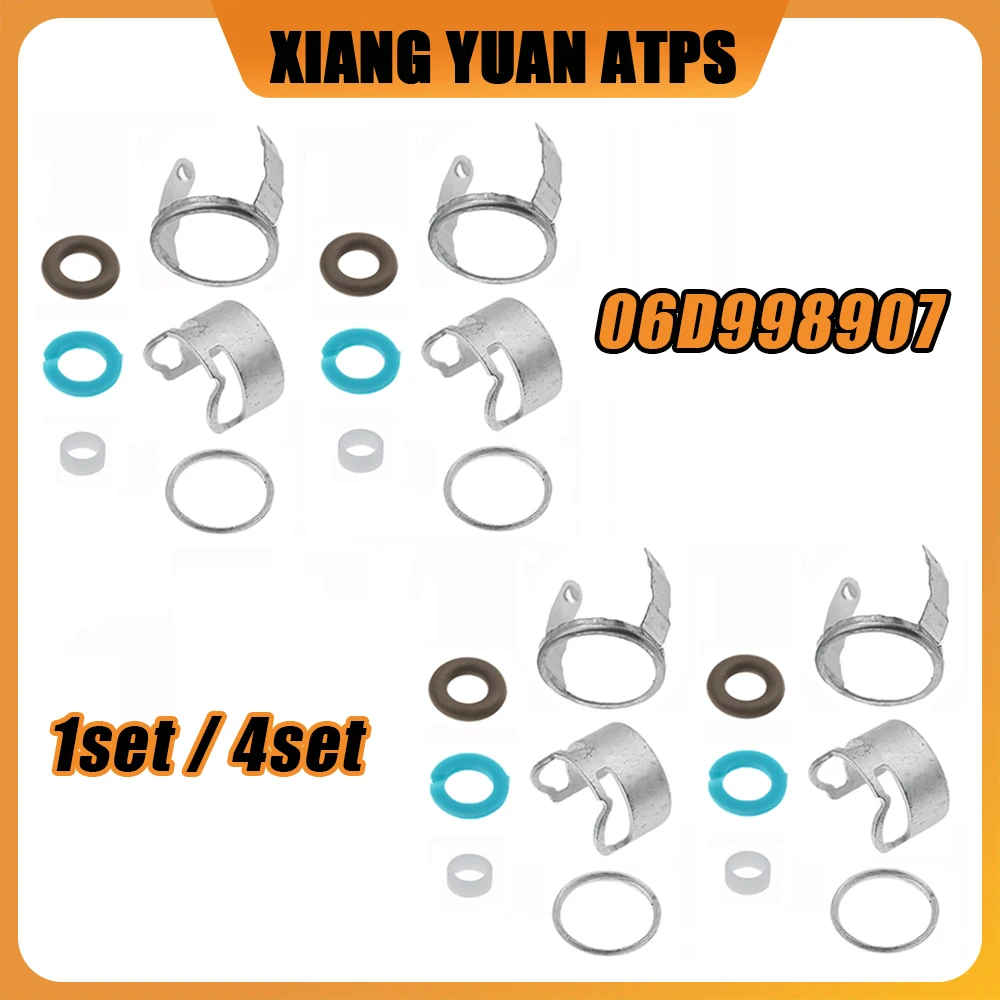 

1/4 Set 06D998907 Fuel Injector O-ring Seal Kit 06D998907A 06D998907D For VW Scircco Jetta Passat GTI EOS Audi A4 A6 TT A3 2.0L