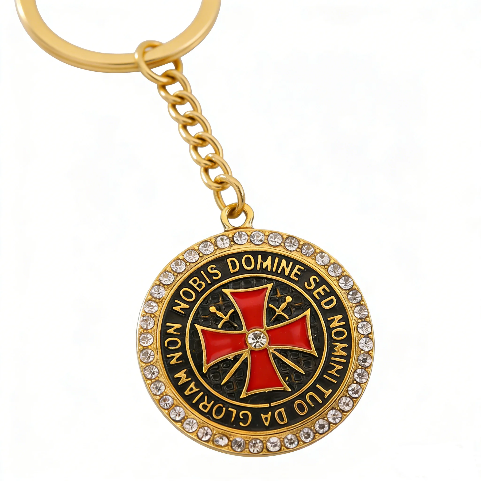 keychain knight Game Assassin's Creed Keychain Game Props Knights Templar Metal Keyrings For Women Men Fans Backpack Charm Jewel