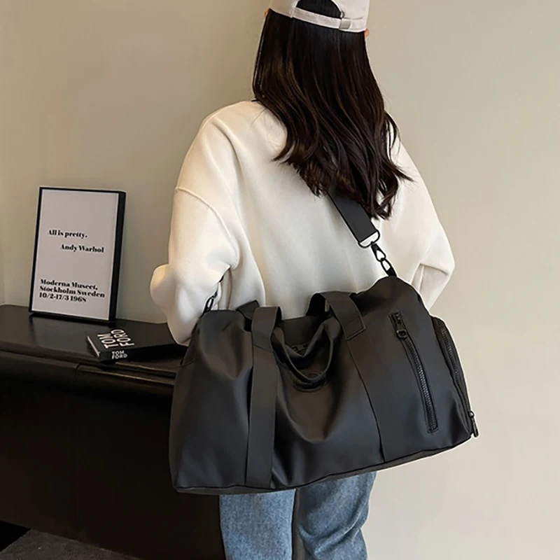 Water-Resistant Yoga Travel Bag Women's Large Capacity Casual Sports Fitness Crossbody Bag Lightweight Oxford Cloth Breathable