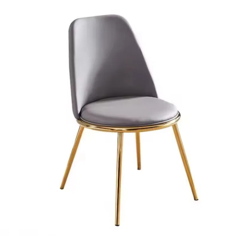 Luxury Genuine Leather Upholstered PU Dining Chairs - Modern Style for Outdoor Use view 2