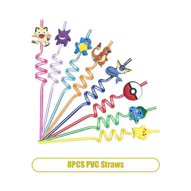 Pokemon Geburtstag Dekoration Set Pikachu Luftballons Teller Serviette Tassen Tischdecke Banner Hintergrund Dekor für Jungen Kinder Party Supplies
