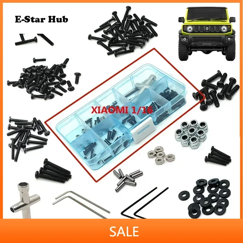 

M1.6 M2 Sleeve Hex Wrench Screws Fastener Kit Repair Tools for Xiaomi Suzuki Jimny 1/16 RC Crawler Car Parts Accessories