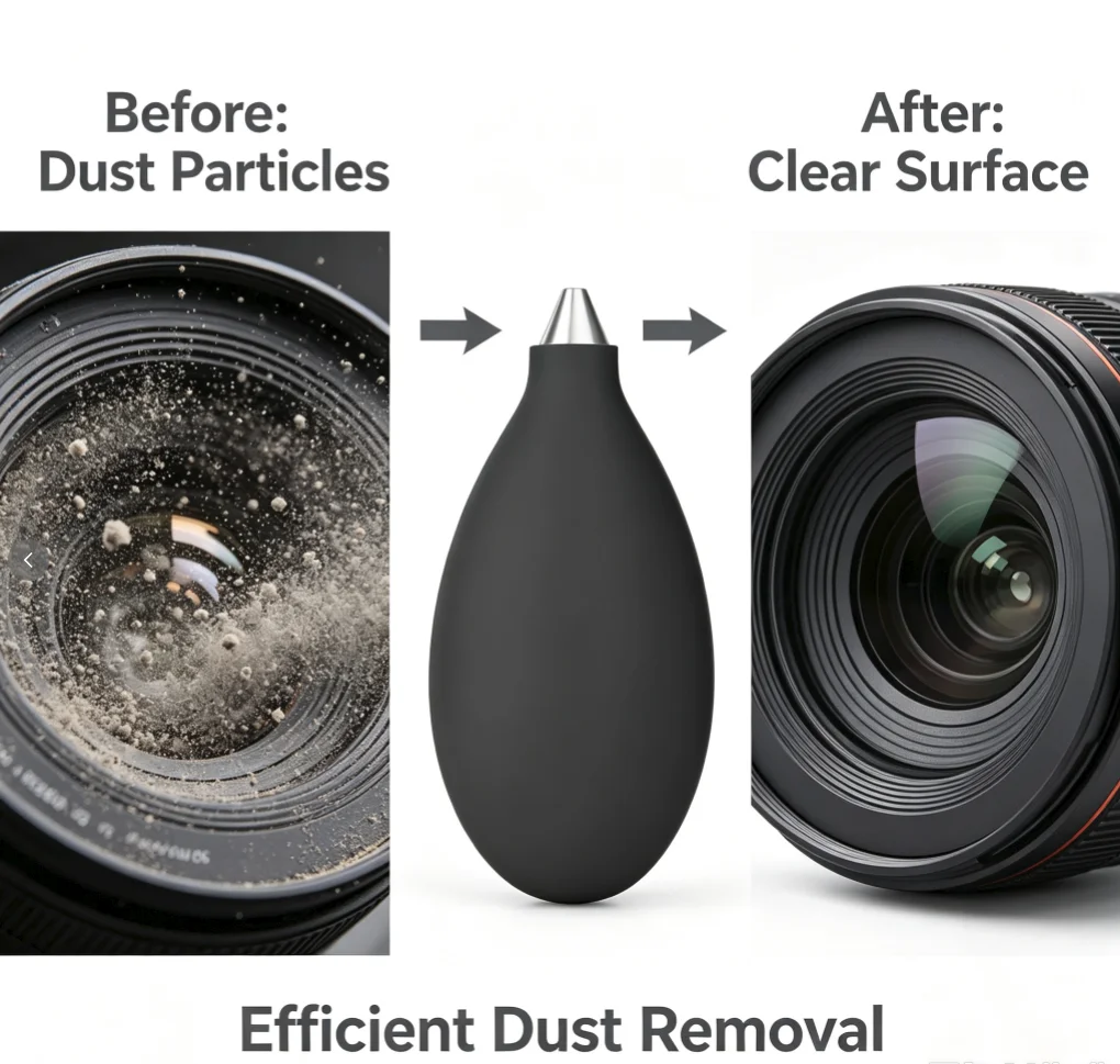 Mini Air Blower Pump – Blast Dust Off Camera Lenses, Phone Circuits & Tablets. Super Strong Manual Blower for Electronics Cleani
