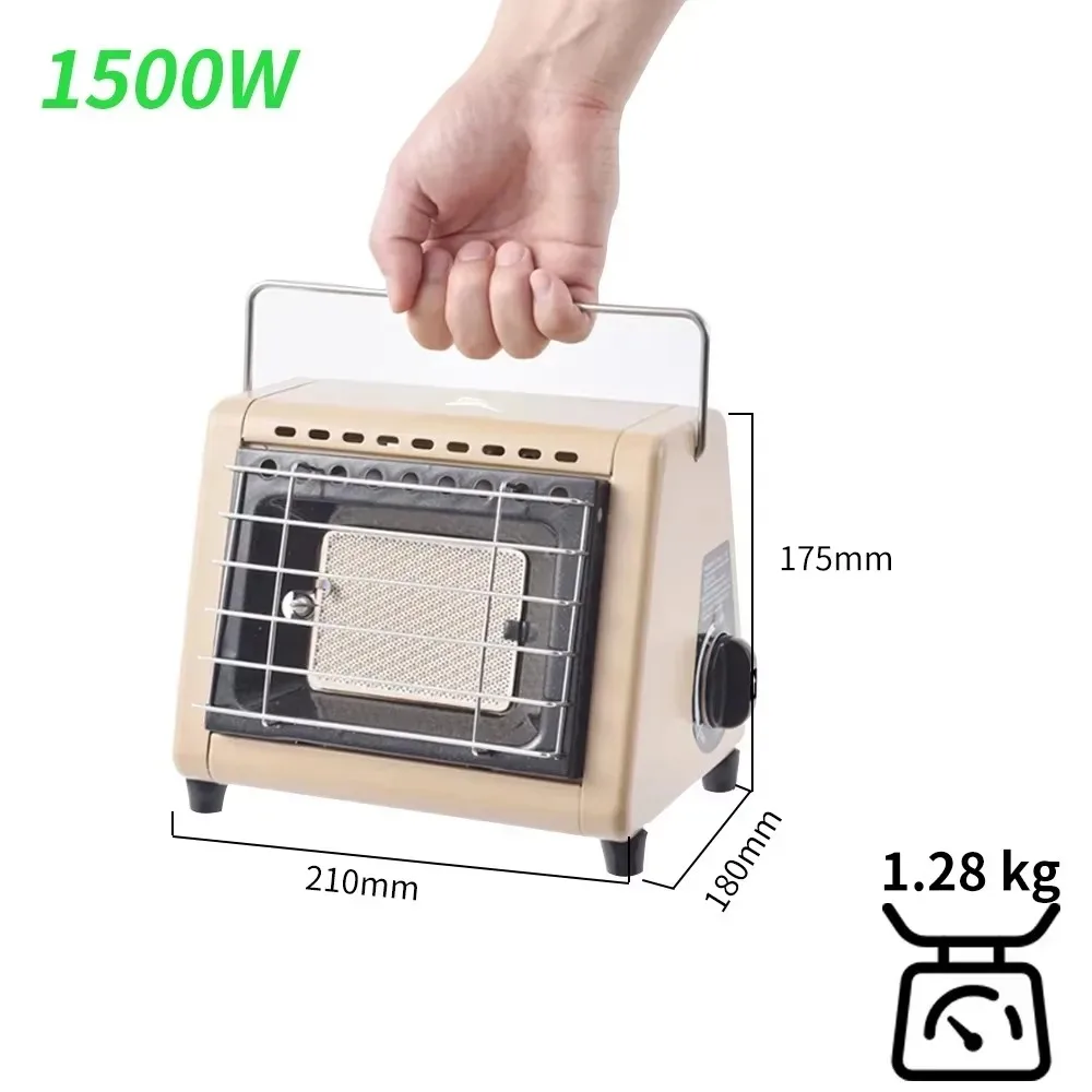 Portable 1.5KW Gas Stove Heater 2 in 1 BBQ Cooking Camping Cooker Tent Heater Propane Heater Home Outdoor Picnic - view 6
