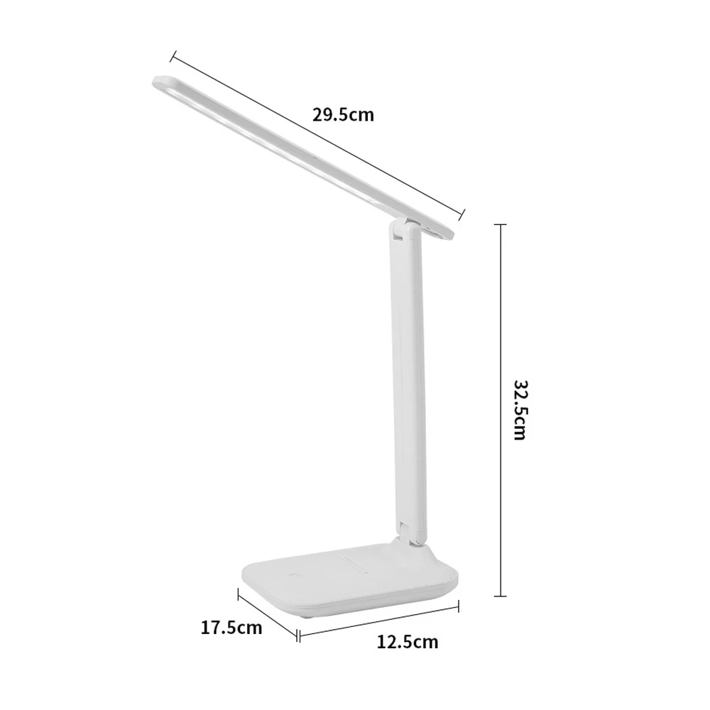 USB 터치 조도 조절 테이블 램프, 접이식 야간 조명, 학생 기숙사 독서 눈 보호, 침실 LED USB 충전 데스크 램프