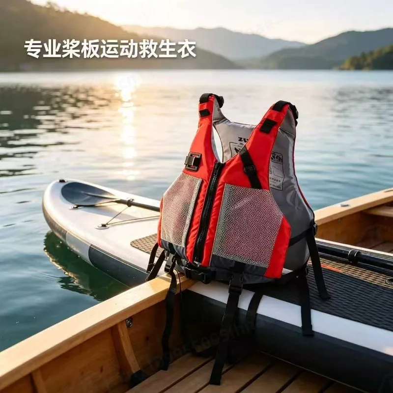 Professional Paddle Board Life Jacket, Non‑Inflatable High Buoyancy Lightweight Buoyancy Vest for Adults Kayak Water Sports
