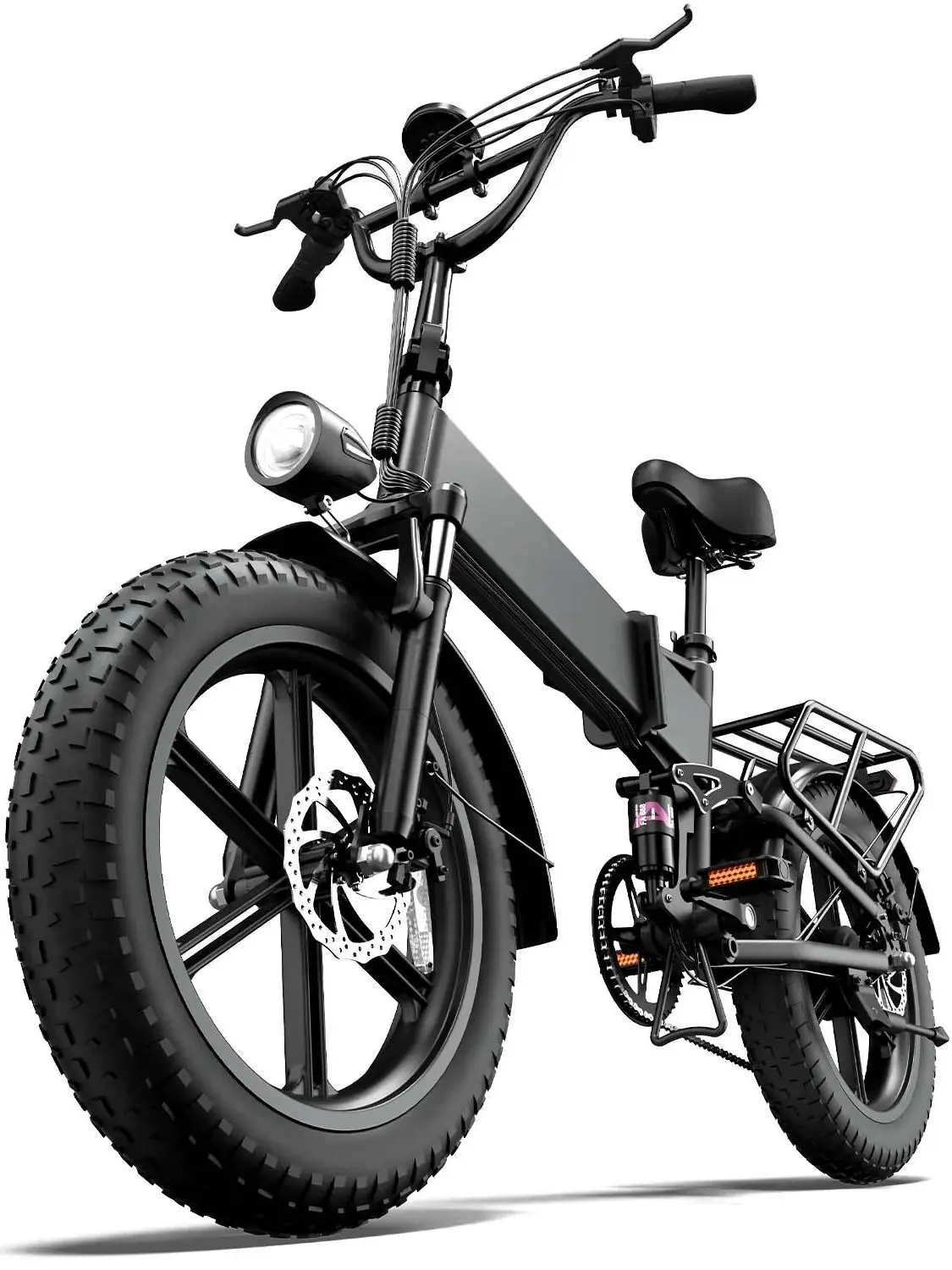 URLIFE T5 Tragbares, faltbares Elektrofahrrad für Städte, 48V13AH Akku, 20*4 Fat Tire, hochwertiges All-Terrain-Elektrofahrrad