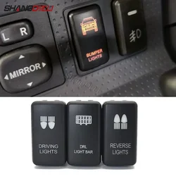 12V Car LED DRL Light Bar Power On Off Switch Button For Toyota Tacoma FJ Land Cruiser 4Runner Highlander Hilux Prado 120
