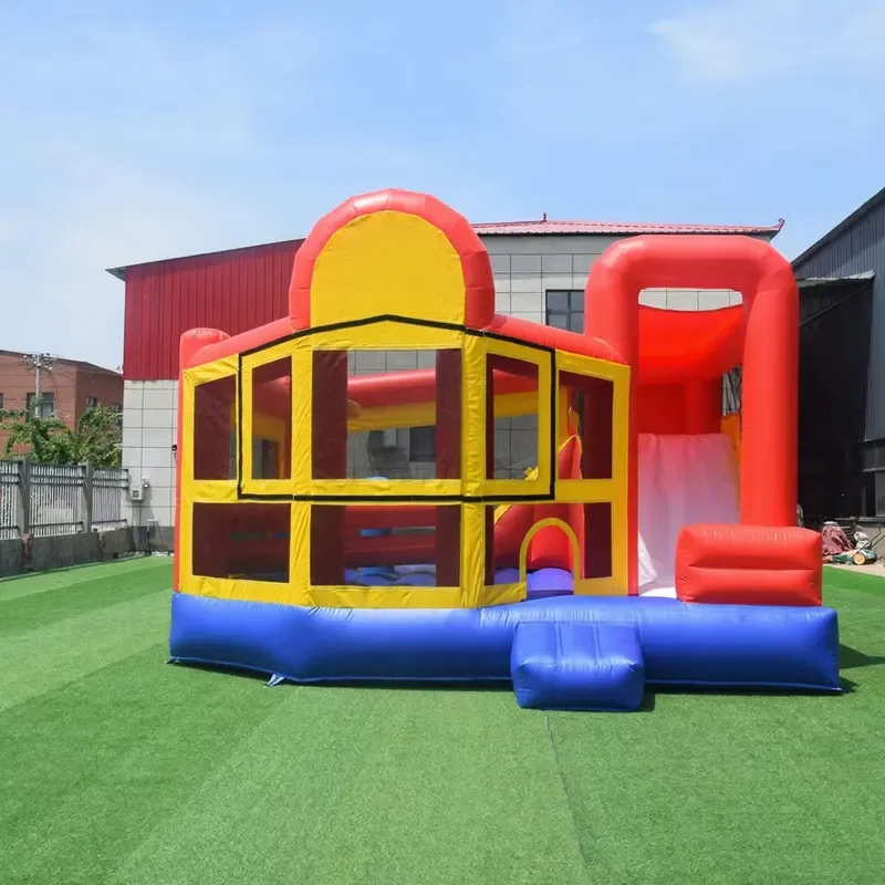 China Supplier Commercial Bounce House Slide Combo, Inflatable Jumping Castle Bouncer for Kids Outdoor Entertainment