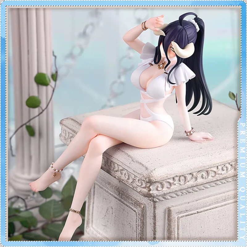 Figura de Bañista Albedo de OVERLORD, Estatua de Chica Anime, Modelo Coleccionable, Adorno de Escritorio, Regalo de Cumpleaños o Festivo para Otakus