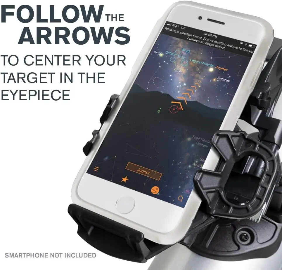 LT 80AZ Smartphone App-Enabled Telescope – Works with StarSense App to Help You Find Stars, Plane