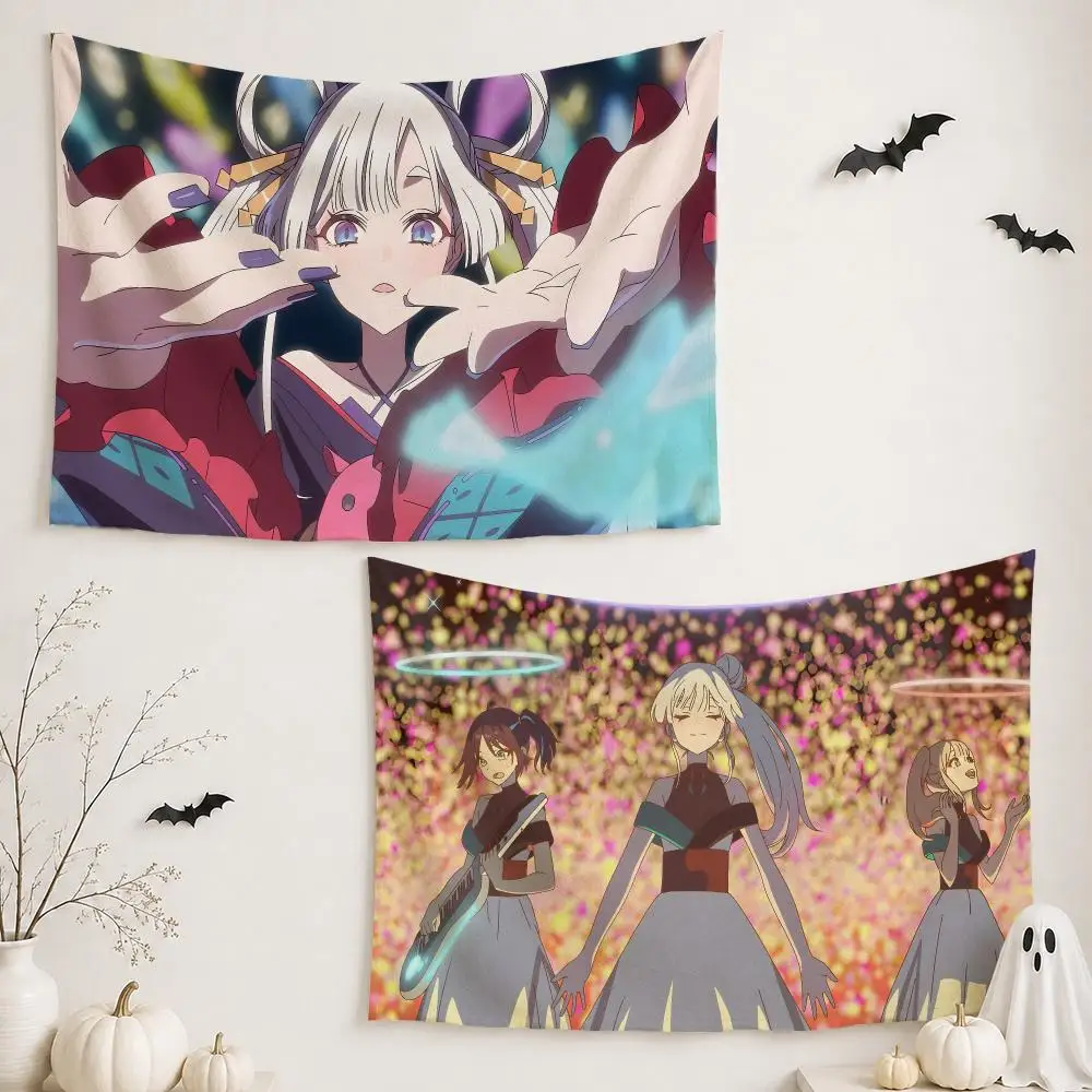 C-Cosmic Princess K-Kaguya Tapestry Custom Living Bedroom Party Dormitory Interior Wall Bohemian Decoration Attached Clip