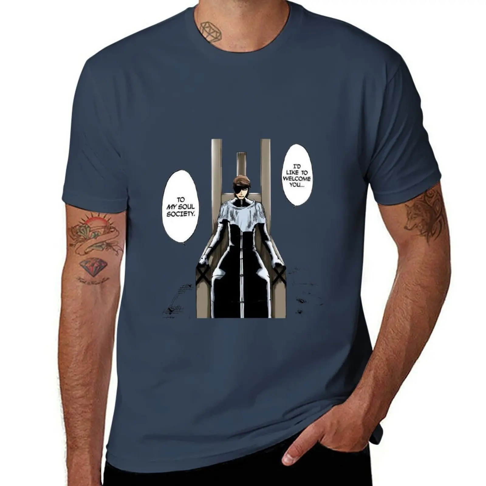 Yokoso Aizen Manga Panel T-Shirt man tshirt printed t shirts for man t shirt man luxury T-Shirt