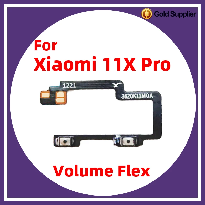 For Xiaomi 11X Pro Power ON OFF Volume Camera Key Button Switch Flex Cable Replacement