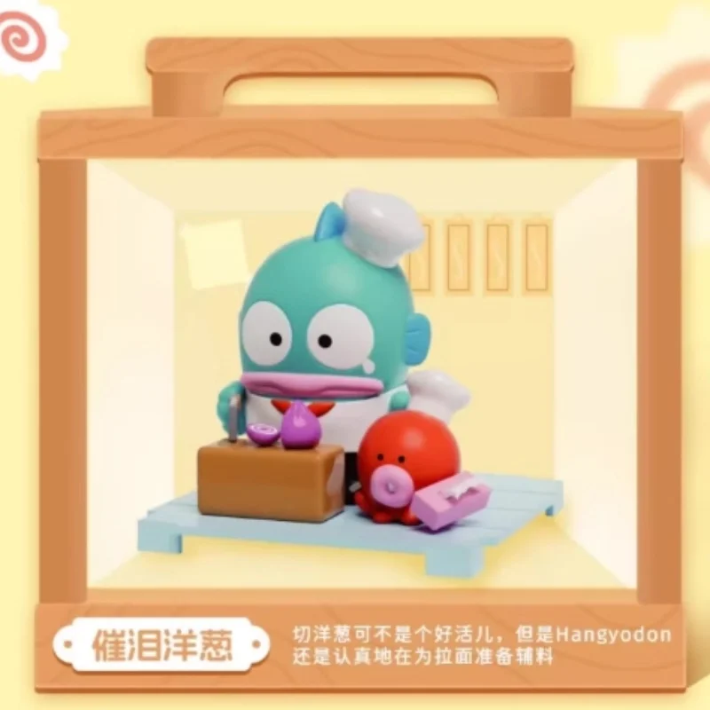 

Original Sanrio Hamton Clown Fish Flavor Noodle Restaurant Blind Box Micro Box Tabletop Ornaments Decorative Tide Play Doll Gift