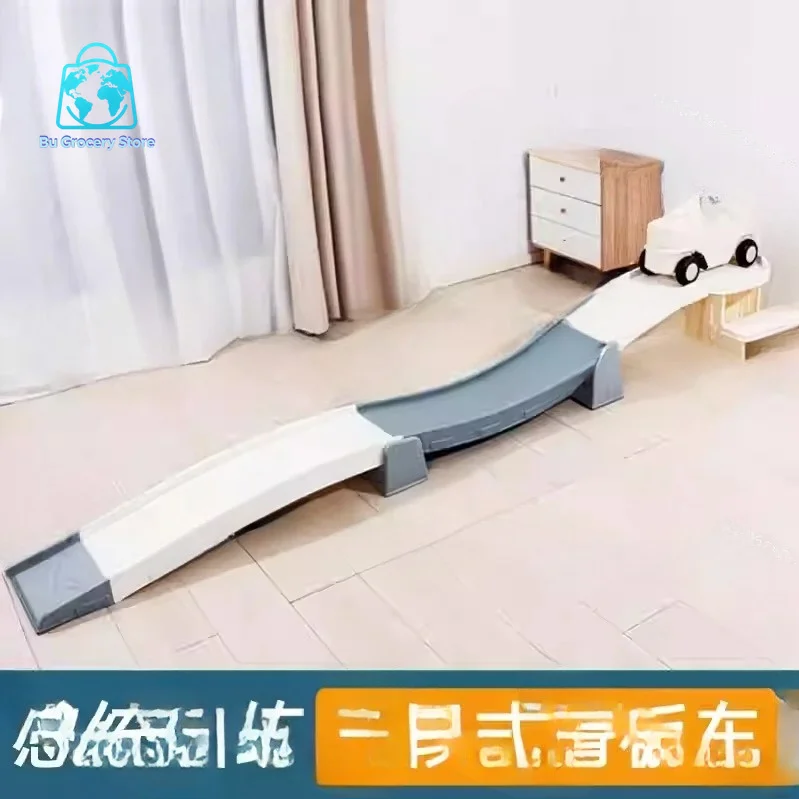 Plastic Toy Roller Coaster with Sliding Car - Fun Amusement Ride for Kids